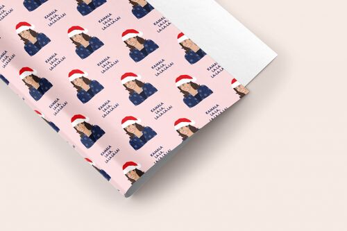 Kamala-la-la! Harris Christmas Gift Wrap Sheet 50x70cm