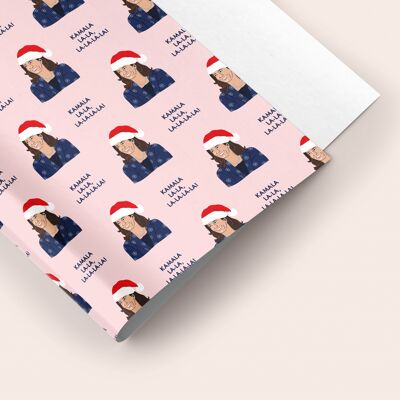 Kamala-la-la! Harris Christmas Gift Wrap Sheet 50x70cm