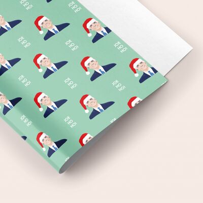 Joe Ho Ho! Joe Biden Christmas Gift Wrap Sheet 50x70cm