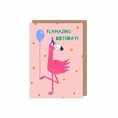 Tarjeta de felicitaciones ilustrada divertida de cumpleaños increíble