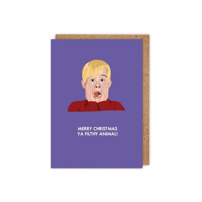 Home Alone 'Merry Christmas Ya Filthy Animal' Christmas Card