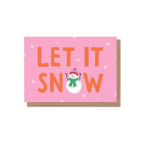 Let It Snow A6 type Christmas Card