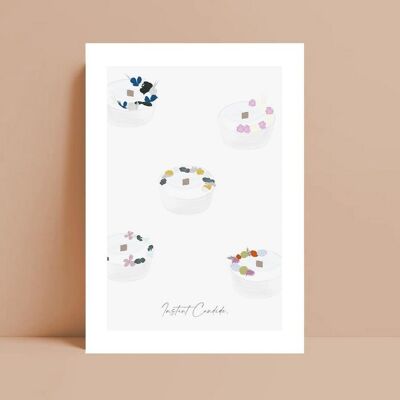 Dried flower candle card