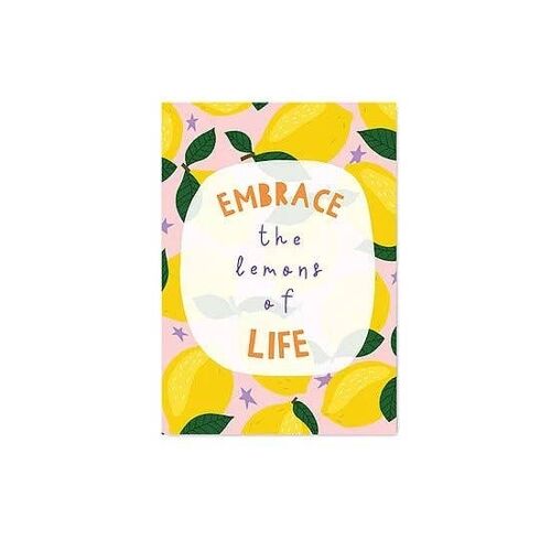 Embrace the Lemons of Life A6 Postcard