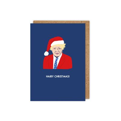 Carte de Noël des célébrités « Hairy Christmas » de Boris Johnson