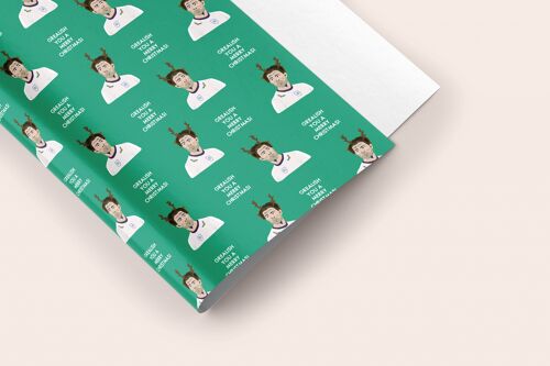 Grealish you a Merry Xmas! Christmas Gift Wrap Sheet 50x70cm