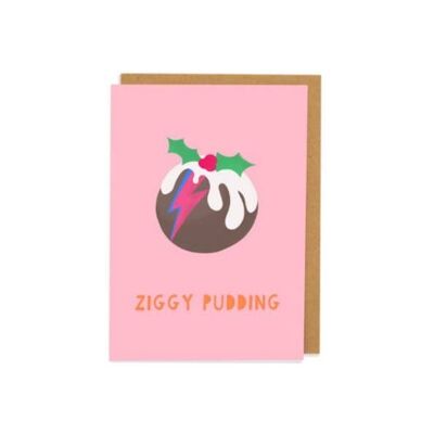 Ziggy Pudding Greetings Card
