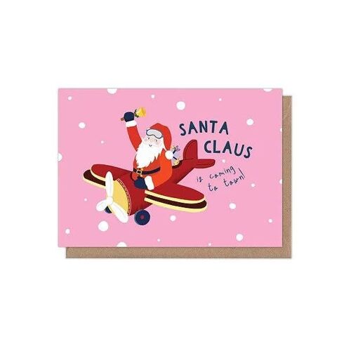 Santa Claus Is Coming to Town A6 Christmas Card