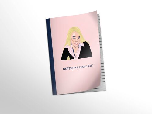 Mean Girls: 'Notes of a Fugly Slut' A6 48 pg Notebook