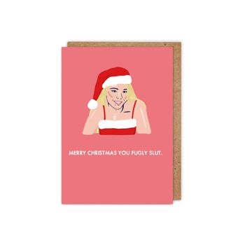 Carte de voeux "Joyeux Noël, grosse salope" de Mean Girls 1