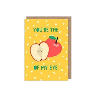 Du bist der Apfel meines Auges Grußkarte