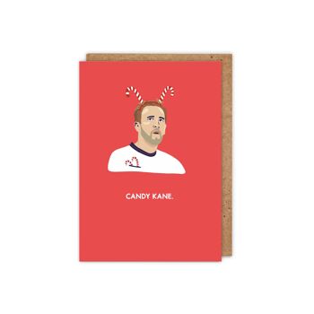 Harry Kane Punny Celebrity inspiré carte de Noël A6 1