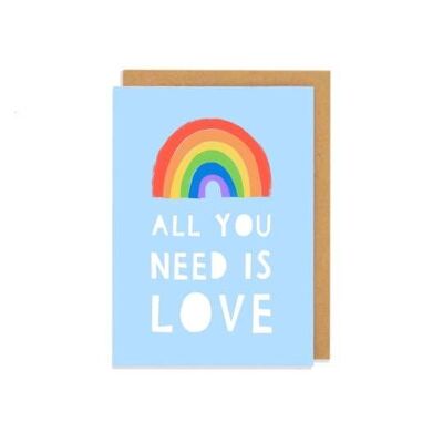 All You Need Is Love Greetings Card