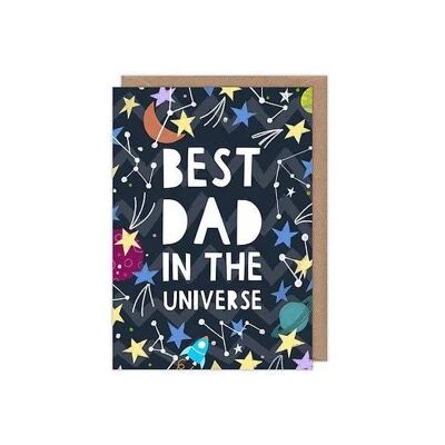Tarjeta de felicitación del mejor papá del universo