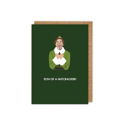 Elf 'Son of a Nutcracker!' Celebrity A6 Christmas Card