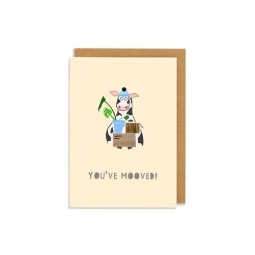 You’ve Mooved Greetings Card