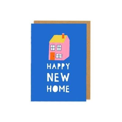 Biglietto di auguri moderno e audace Happy New Home