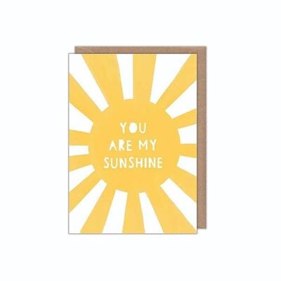 Eres mi tarjeta de felicitación del sol