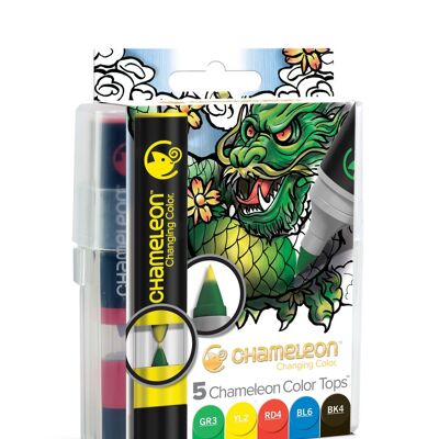 Chameleon 5-Color Tops Primary Tones Set CT4502