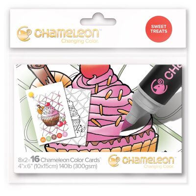 Chameleon Color Cards Embossed - Sweet Treats - CC0108
