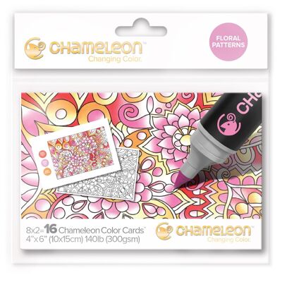 Chameleon Color Cards Embossed - Floral Patterns - CC0105