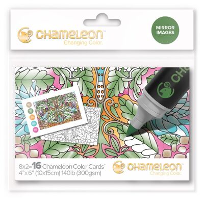 Chameleon Color Cards Embossed - Mirror Images - CC0106