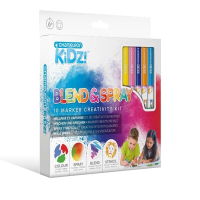 Chameleon Kidz Blend & Spray 10 Color Creativity Kit - CK1201