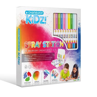 Chameleon Kidz Spray Station 20 Color Creativity Kit - CK1401