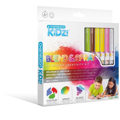 Chameleon Kidz Blend & Spray 24 Color Creativity Kit - CK1603
