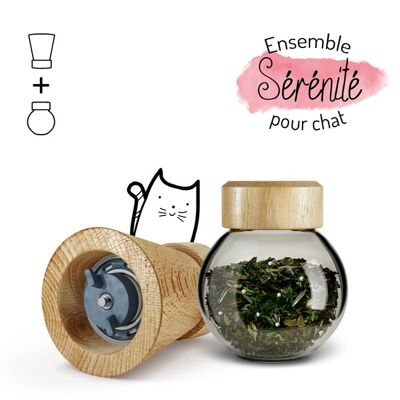 Anti-Stress & Soothing, Nahrungsergänzungsmittel für Katzen, Mill + Refill, "Serenity"