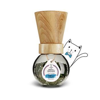 Soin de la Peau & du Pelage, complément alimentaire pour chat, Moulin + Recharge, "Allure" 2