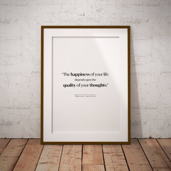 Marcus Aurelius citation impression, affiche de motivation - A3 (297x420mm) / Italiano 5