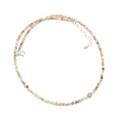 Abaeté Pink Opal Halskette mit Natursteinen und 925er Silber