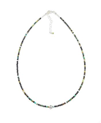 Collier Turquoise Africaine Abaeté  Pierres Naturelles et Argent 925 3