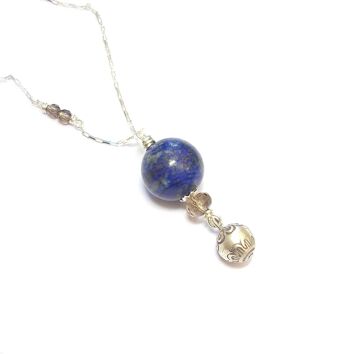 Bola De Grossesse Lapis-Lazuli, Argent 925 Et Pierres Naturelles 1