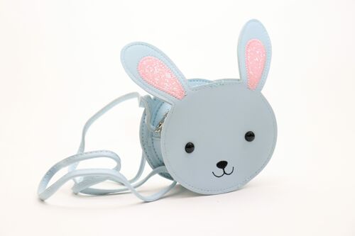 Sac bandoulière Min, le petit lapin Bleu