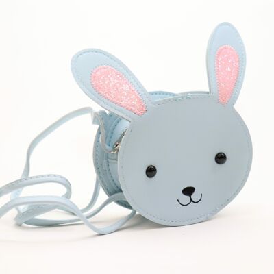 Bolso bandolera Min, el conejito Azul