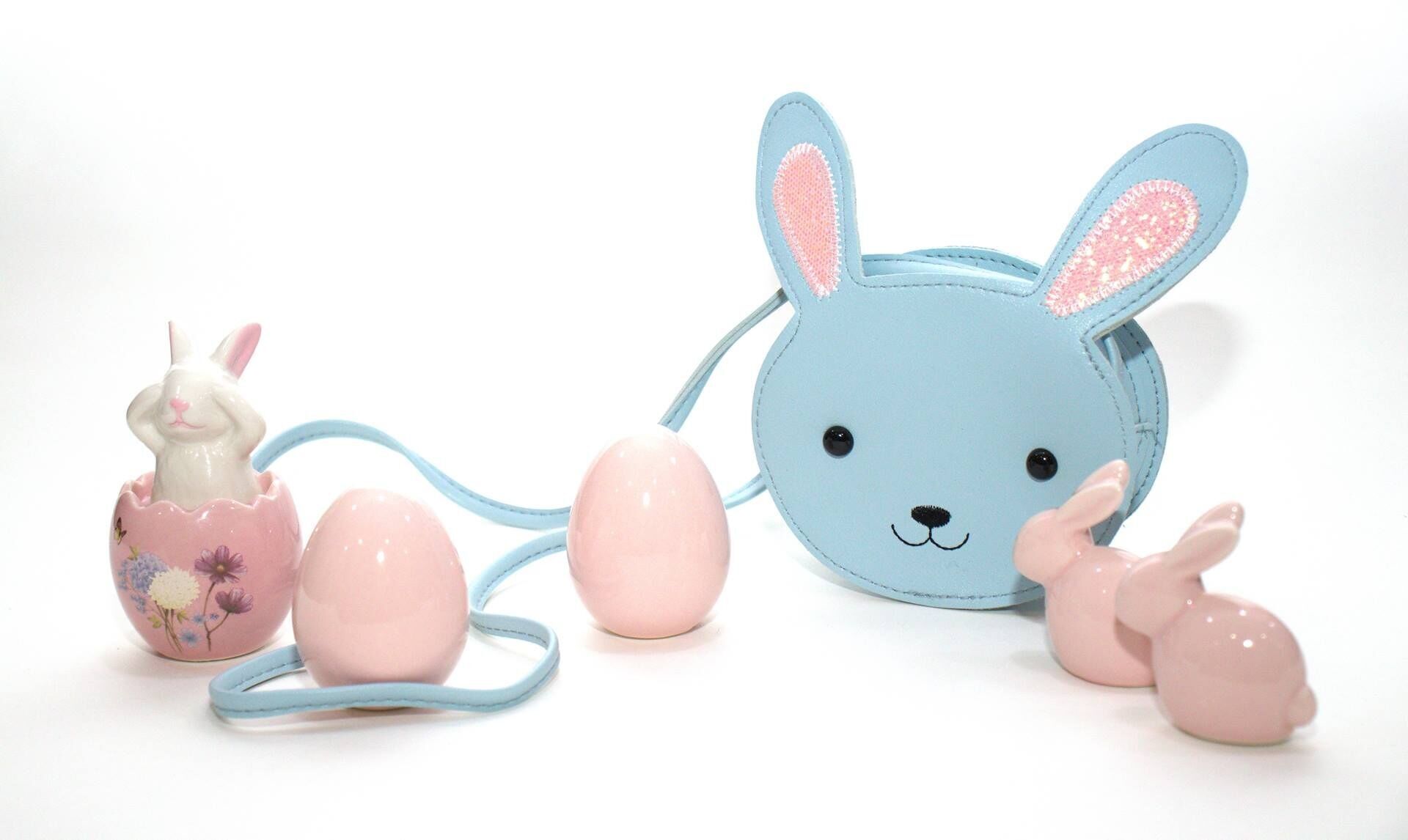 Borsa a tracolla per bambini - Min il piccolo coniglio blu