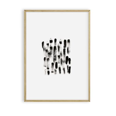 Pennelli Stampe da parete A3 | Poster | Arredamento minimalista | Arte | Astratto