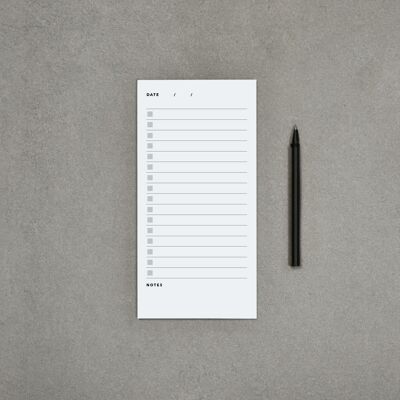 Recycelter täglicher Aufgabenlistenblock | Planer | Schreibwaren