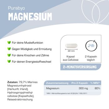 MAGNÉSIUM D'EAU DE MER - 120 gélules (pour 2 mois) 4
