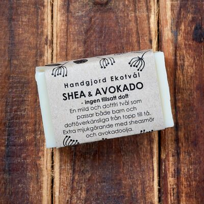 Eco Soap Shea & Avocado - sin perfume 40 g
