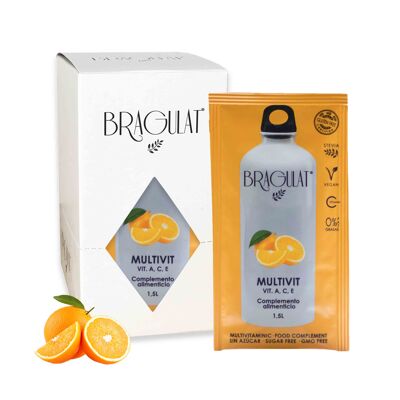 Boisson instantanée MULTIVITAMINES BRAGULAT | Pack 15 unités