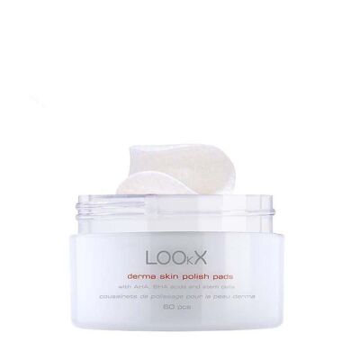 LOOkX Derma Skin Exfoliating Polish Pads - 60 pcs