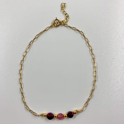 garnet and tourmaline bracelet