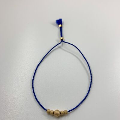 silk bracelet 1 blue