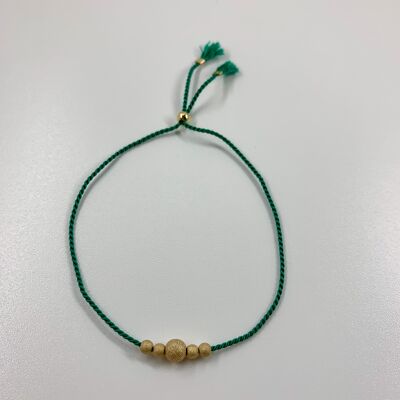 silk bracelet 1 green