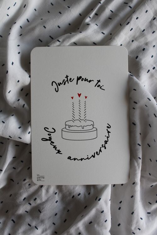 Carte postale Gâteau anniversaire