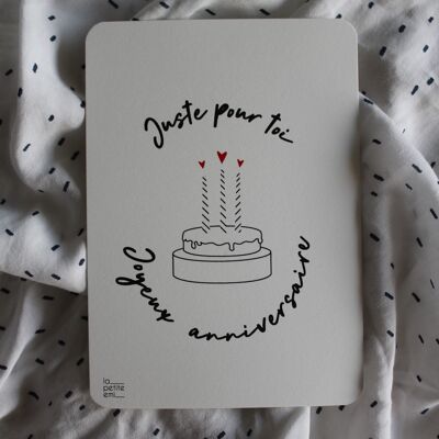 Carte postale Gâteau anniversaire