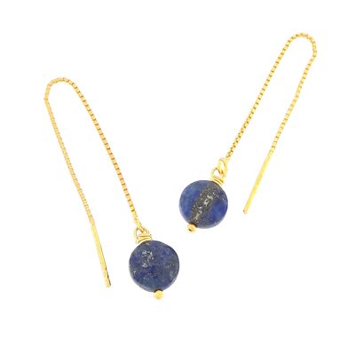 Ilhéus Lapis-Lazuli Ohrringe Silber 925 Gold